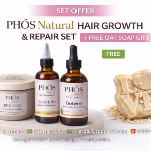 PHÓS Natural Hair Growth & Repair Set + FREE Oat Soap (Limited Offer)